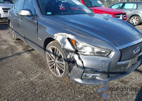 2017 Infiniti Q50 Hybrid z USA, uszkodzony, nr VIN JN1AV7AR2HM900076